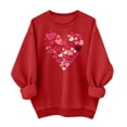 thumbnail image 1 of Gytharion Women's Valentine's Day Sweatshirts Long Sleeve Crew Neck Pullover Tops Cute Bow Love Heart Print Blouse Loose Comfy Valentines Shirts for Girlfriends, 1 of 4