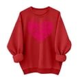 thumbnail image 1 of Gytharion Women's Valentine's Day Sweatshirts Long Sleeve Crew Neck Pullover Tops Cute Bow Love Heart Print Blouse Loose Comfy Valentines Shirts for Girlfriends, 1 of 4