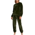 thumbnail image 1 of Gytharion Women's Velvet Pajama Sets Soft Comfy Long Sleeve Crew Neck Pj Top and Jogger Pants Lounge Sets 2 Piece Winter Warm Velour Sleepwear Outfits, 1 of 8