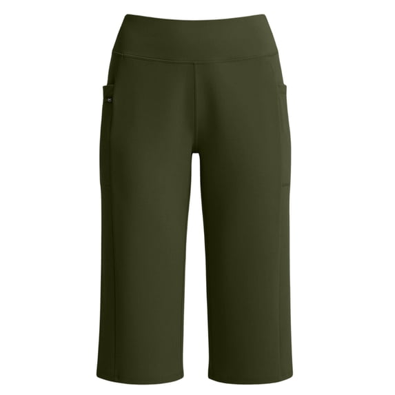 Gytharion Women's Wide Leg Capri Pants for Yoga Workout High Waist Stretch Capri Pants with Two Pockets Capri Pants