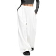 thumbnail image 1 of Gytharion Women's Wide Leg Pants Fashion Solid Casual Pleat High Waist Lounge Pant Loose Comfy Outdoor Active Palazzo Trouser with Pockets, 1 of 4