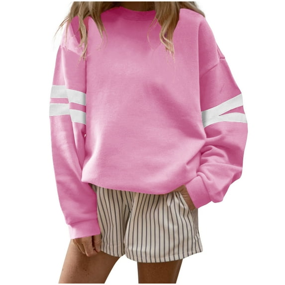 Gytharion Women's Winter Sweatshirts Fashion Casual Long Sleeve Drop Shoulder Blouse Plus Size Loose Cozy Crew Neck Pullover Tops for Women