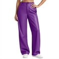 thumbnail image 1 of Gytharion Womens Faux Leather Pants Fashion Solid Button PU Straight Leg Trousers Lightweight Loose High Waist Pants with Pockets Stretch Open Bottom Business Casual Pants for Women, 1 of 9