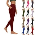 thumbnail image 1 of Gytharion Yoga Pants for Women Stretch Slim Fit Tummy Control Athletic Running Pant Solid Casual High Waisted Gym Workout Leggings with Pockets, 1 of 6