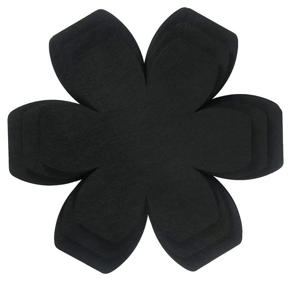 Gytml 12 Pcs Felt Pan Protectors For Stacking In 3 Sizes Glass Ceramic Plates And Cookwares Protecting Pads Larger & Thicker Pot Dividers Pan Separators Black-A