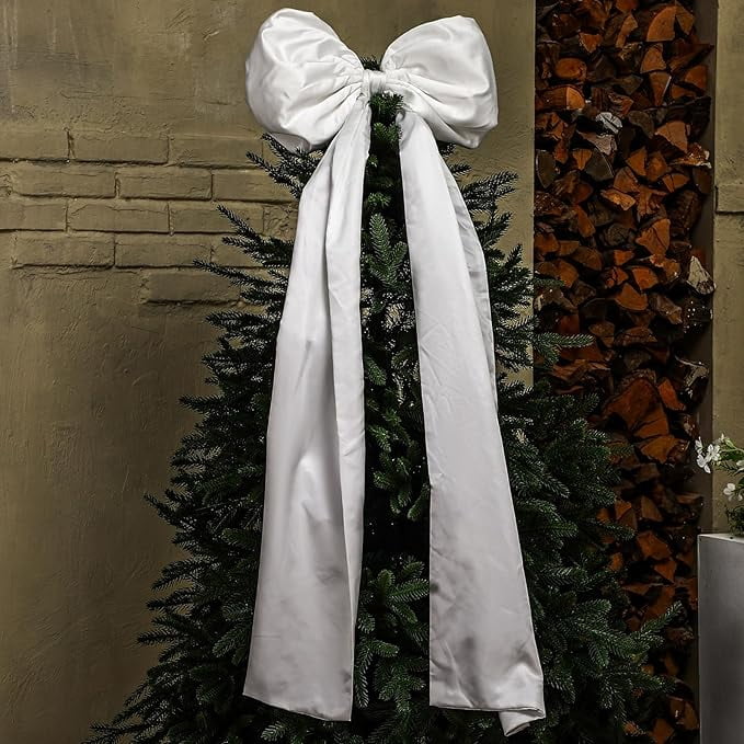 Gytml 19.69x 70.87 Inches Christmas Extra Large Satin Bows Christmas ...