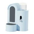 thumbnail image 1 of Gytml 2 In 1 Food Water Dispenser, Large Capacity Leak-Proof Design Feeder For Cages, Detachable And Washable Automatic Feeder For Rabbit Guinea Pigs Small Animals Blue-2.6oz, 1 of 8