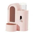 thumbnail image 1 of Gytml 2 In 1 Food Water Dispenser, Large Capacity Leak-Proof Design Feeder For Cages, Detachable And Washable Automatic Feeder For Rabbit Guinea Pigs Small Animals Pink-2.6oz, 1 of 8