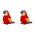 thumbnail image 1 of Gytml 2PCS Talking Repeat Parrot Plush Toy, 8.66 Inch Realistic Stuffed Animal With Flapping Wings, Interactive Recording Singing Parrot Plush For Educational Play Home Bedroom Decor Gift(Red-2PCS), 1 of 8
