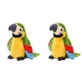 thumbnail image 1 of Gytml 2PCS Talking Repeat Parrot Plush Toy, 8.66 In Realistic Stuffed Animal With Flapping Wings, Interactive Recording Singing Parrot Plush For Educational Play Home Bedroom Decor Gift(Yellow-2PCS), 1 of 9