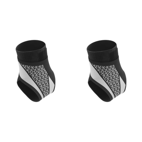 Gytml 2Pcs Ankle Support Brace Set Left Right Foot Breathable Adjustable Compression Ankle Stabilizer Sleeve Wearable Athletic Ankle Guard For Running Sprain Injury Recovery(Grey-2PCS-12.4")
