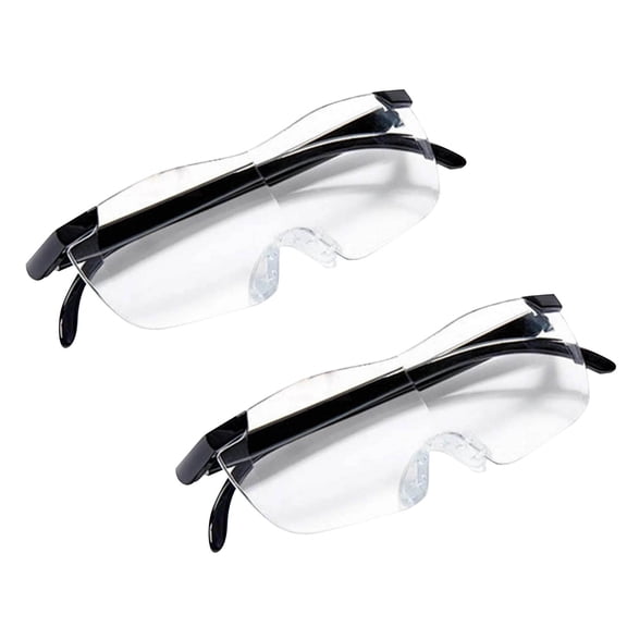 Gytml 3X Magnification Reading Glasses 2 Pairs, High Power Lightweight Eyewear, Clear Lens Foldable Glasses For Small Prints & Travel(Clear-2Pcs-5.67Inch)