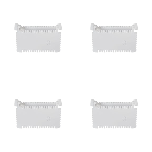 Gytml 4PCS 3Mm Seam Allowance Guide Clip, Plastic Sewing Gauge, Clip-On Seam Guide Tool For Diy Sewing, Quilting & Fabric Craft Projects(White-4PCS)