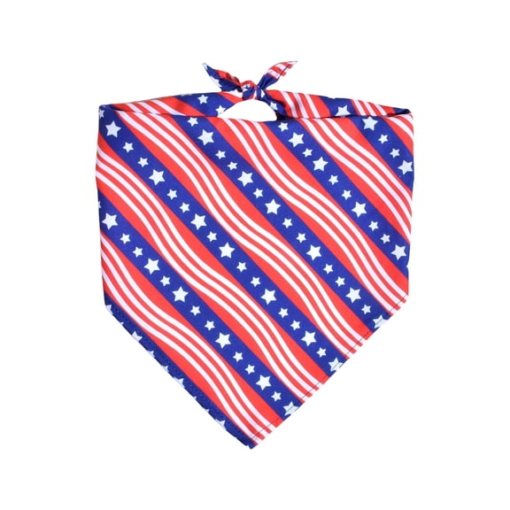 Gytml 4Th Of July Dog Bandana, 250Th Anniversary Flag Pattern Pet Triangle Scarf, Soft Cotton Adjustable Patriotic Pet Outfit For Dogs & Cats G-64x45x45cm