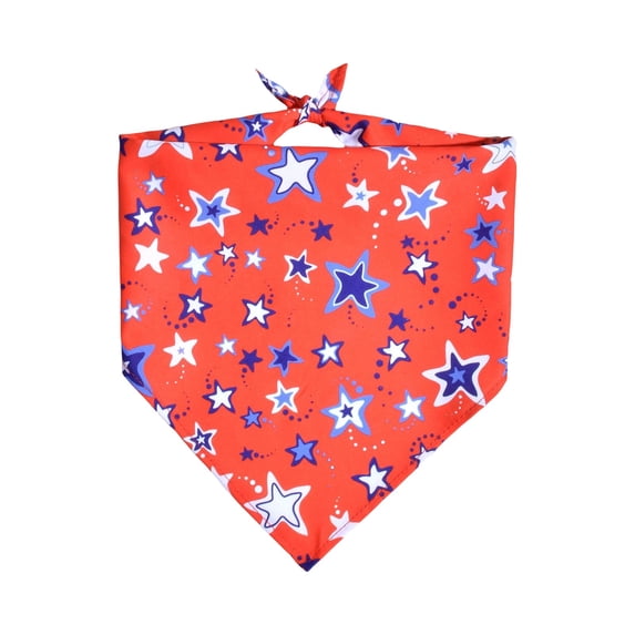 Gytml 4Th Of July Dog Bandanas Patriotic Flag Triangle Scarves For Dogs Cats, Adjustable Cotton Pet Bandanas For Independence Day D-64x45x45cm