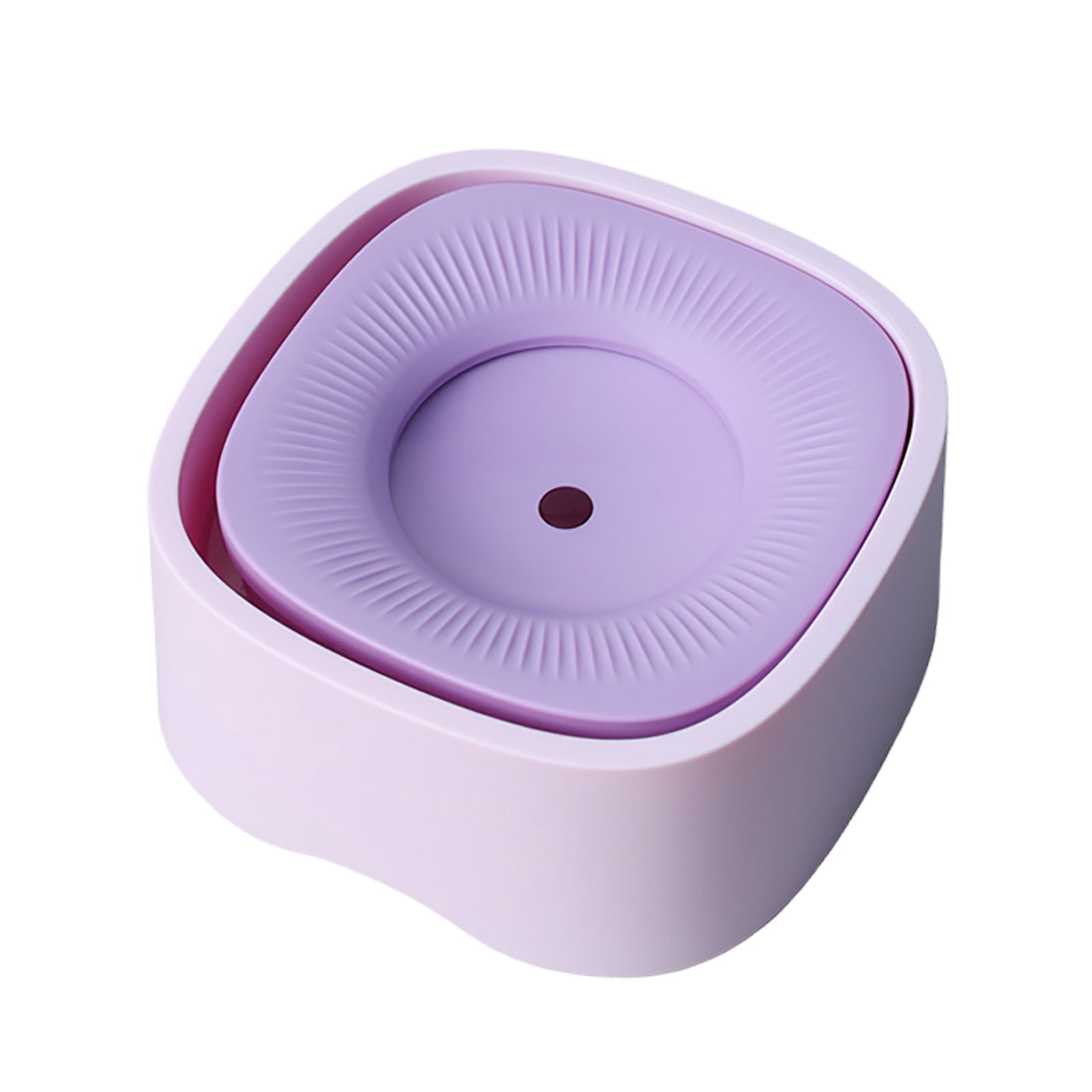 Gytml Anti-Spill Dog Water Bowl, Slow Feeder No-Splash Pet Water Bowl, Anti-Choking Spill-Proof Water Bowl For Dogs & Cats, Non-Tip Mess-Free Pet Drinking Bowl Purple-20X10cm