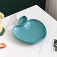 thumbnail image 1 of Gytml Apple Shaped Snack Plates Dipping Sauce Dishes For Fruits Appetizers And Party Use Compact And Lightweight Design Navy-17.5x22cm, 1 of 9