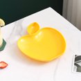 thumbnail image 1 of Gytml Apple Shaped Snack Plates Dipping Sauce Dishes For Fruits Appetizers And Party Use Compact And Lightweight Design Yellow-17.5x22cm, 1 of 9
