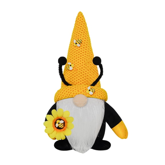 Gytml Bee Themed Faceless Plush Doll Set, Handmade Honeybee Decor Figurine For Spring, Summer, Bee Day & Home Decor(A-12X25Cm)