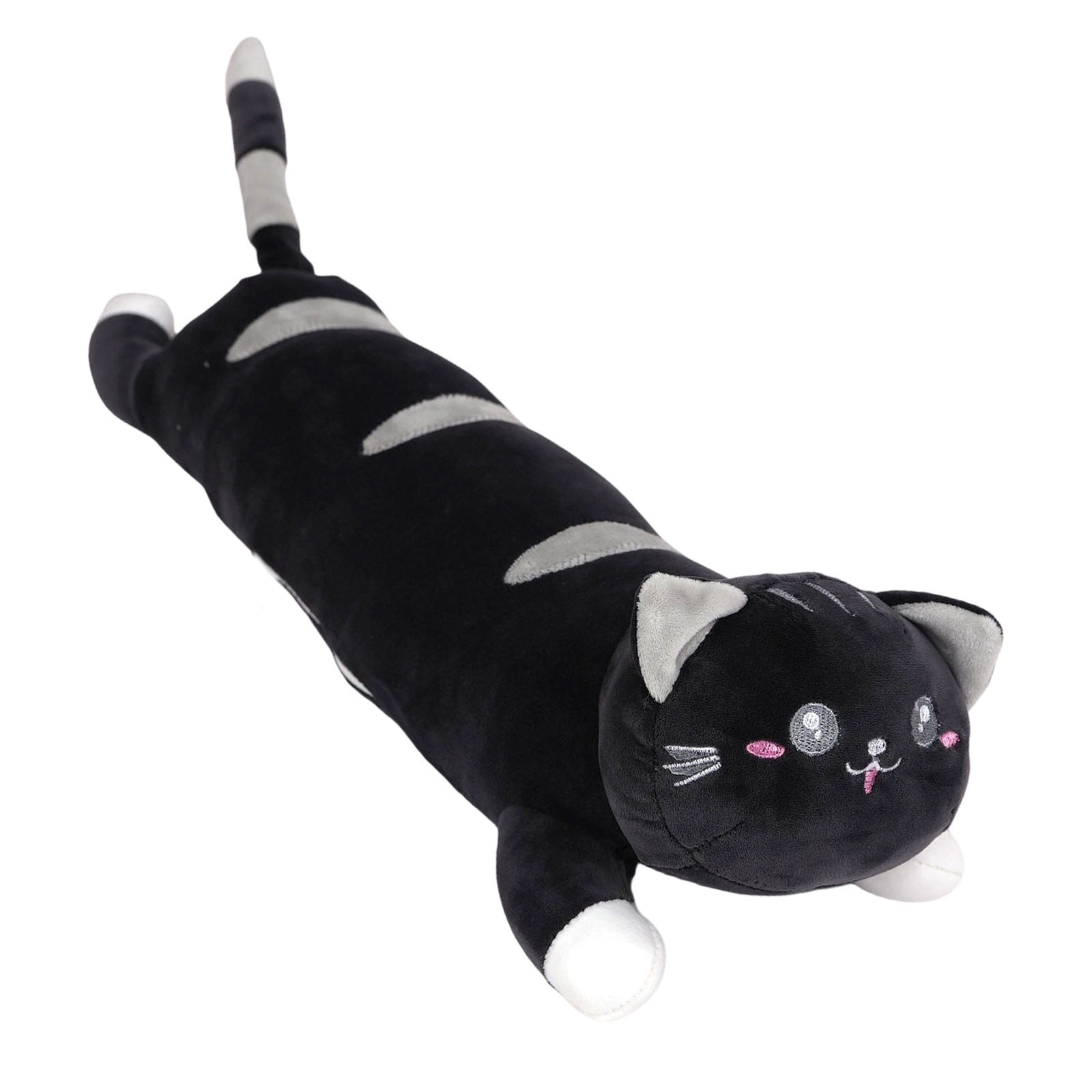 Gytml Black Cat Heating Hugging Pillow, Portable Electric Heat Pads Usb Powered, Funny Gifts For Women Girls Cat Lovers Birthday Easter Black-50x14x9cm