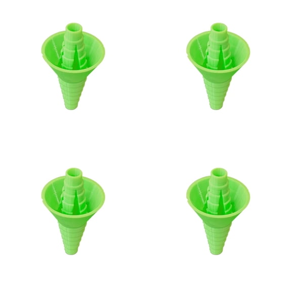 Gytml Bottle Transfer Connector Funnel 4 Pack Universal Funnel Adapter Household Liquid Pouring Tool For Bottle Container Transfer(Green-4PCS)
