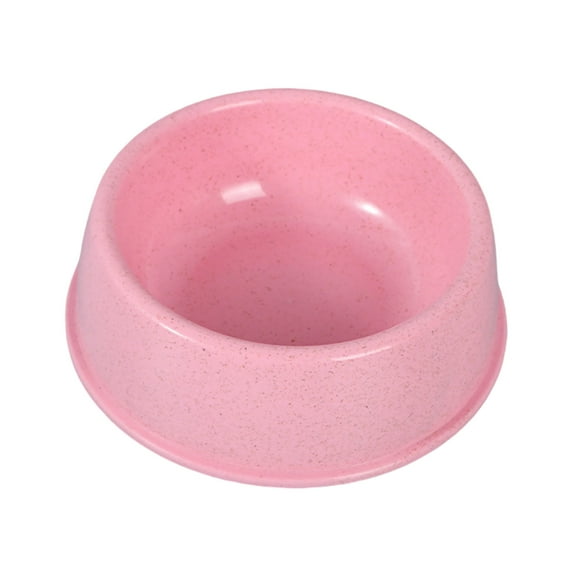 Gytml Candy Color Dog Bowls Round Puppy Water And Food Bowls Non- Easy To Clean Suitable For Small Dogs And Cats Pink-18x21x6cm