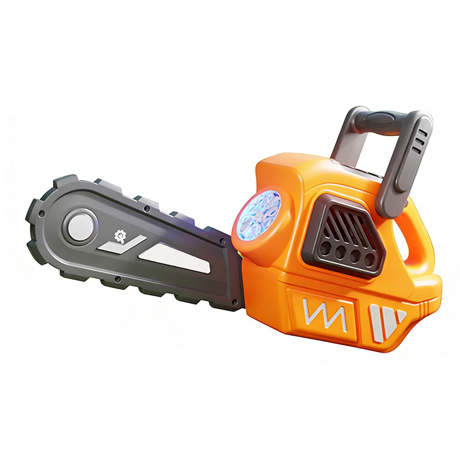 Gytml Chainsaw-Shaped Bubble Machine, Automatic Bubble Blower With Lights, Outdoor Handheld Bubble Maker For Summer Parties & Backyard Fun(Orange-35X19X9Cm)