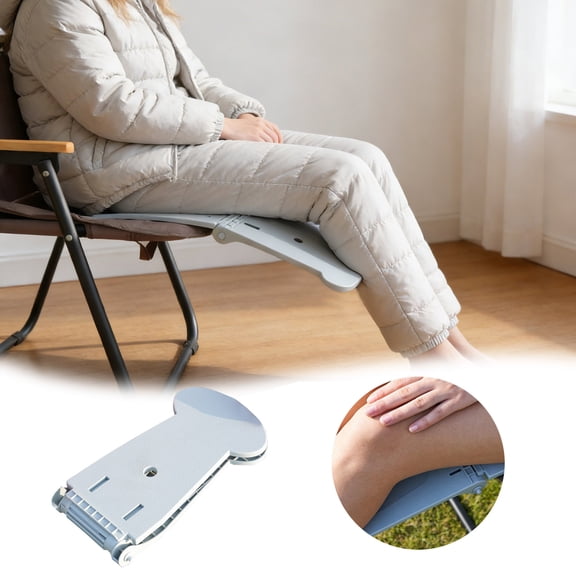 Gytml Chair Foot Rest Extension, Foldable Adjustable Ergonomic Foot Support, Portable Leg Rest Attachment For Office Chair & Camping(Blue-52Cm)