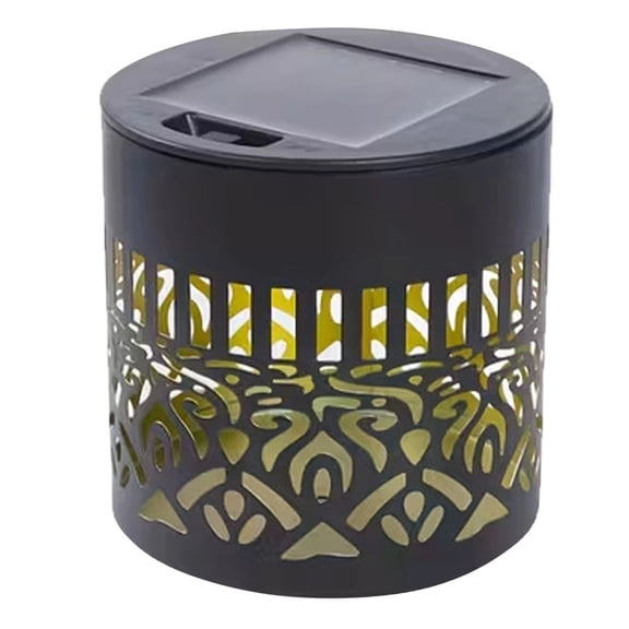 Gytml Color Gradient Solar Mandala Projection Light Hollow Metal Outdoor Wall Lamp Auto On Off Solar Decor Light For Garden Patio Walkway Night Landscape Decor(Gradient Color-3.3"×3.38")