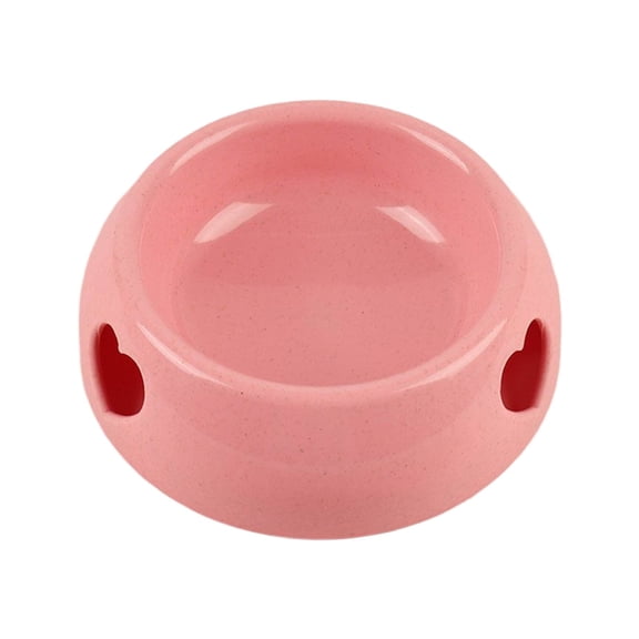 Gytml Cute Heart Shaped Pet Bowl, Non- Durable Food & Water Bowl For Dogs & Cats, Multi-Color Pet Feeding Bowl(Pink-25X19X7.5Cm)