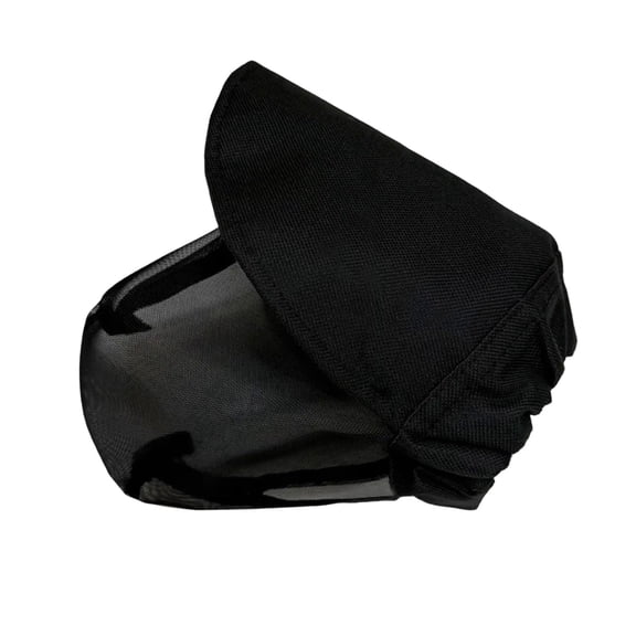 Gytml Dog Mesh Hooded Head Guard, Breathable Hooded Dog Face Cover With Stretch Neck Design, Adjustable Anti Bug Bite Face Mask For Small Medium Puppy Outdoor Camping Walking(Black-S)