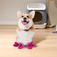 thumbnail image 1 of Gytml Dog Shoes For Winter, Drawstring Design Dog Boots & Paw Protectors, Waterproof And Anti-Slip Winter Warm Dog Shoes For Small Medium Size Dogs Hot Pink-E, 1 of 9