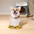 thumbnail image 1 of Gytml Dog Shoes For Winter, Drawstring Design Dog Boots & Paw Protectors, Waterproof And Anti-Slip Winter Warm Dog Shoes For Small Medium Size Dogs Yellow-G, 1 of 9