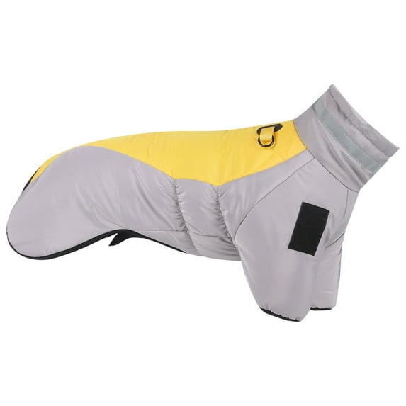 Gytml Dog Winter Jacket, Water-Resistant Pet Coat, Warm Windproof Fleece-Interior Winter Dog Coat With Reflective Strip For Medium And Large Dogs (4Xl) D-XXXXL