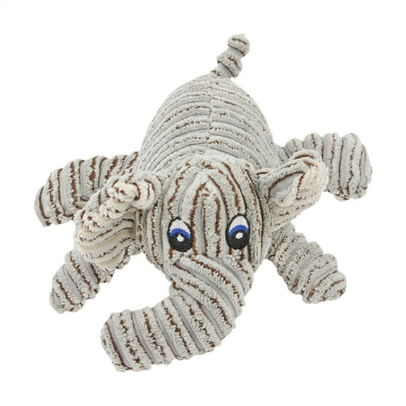 Gytml Elephant Plush Toy Soft Chew Toy For Dog Cute Durable Dog Toy Stuffed Animal Dog Plush Toys Puppy Pet Mutt Toy Plush Dog Chew Toy Suitable For Large, Medium And Small Dogs White-17x8cm