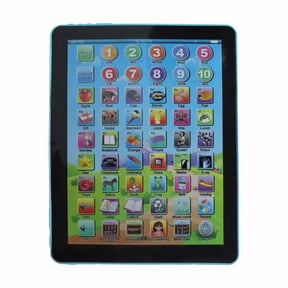 Gytml English Learning Tablet Toy, Interactive Educational Learning Machine, Learning Pad For Early Education & Cognitive Development(Blue-7.5")