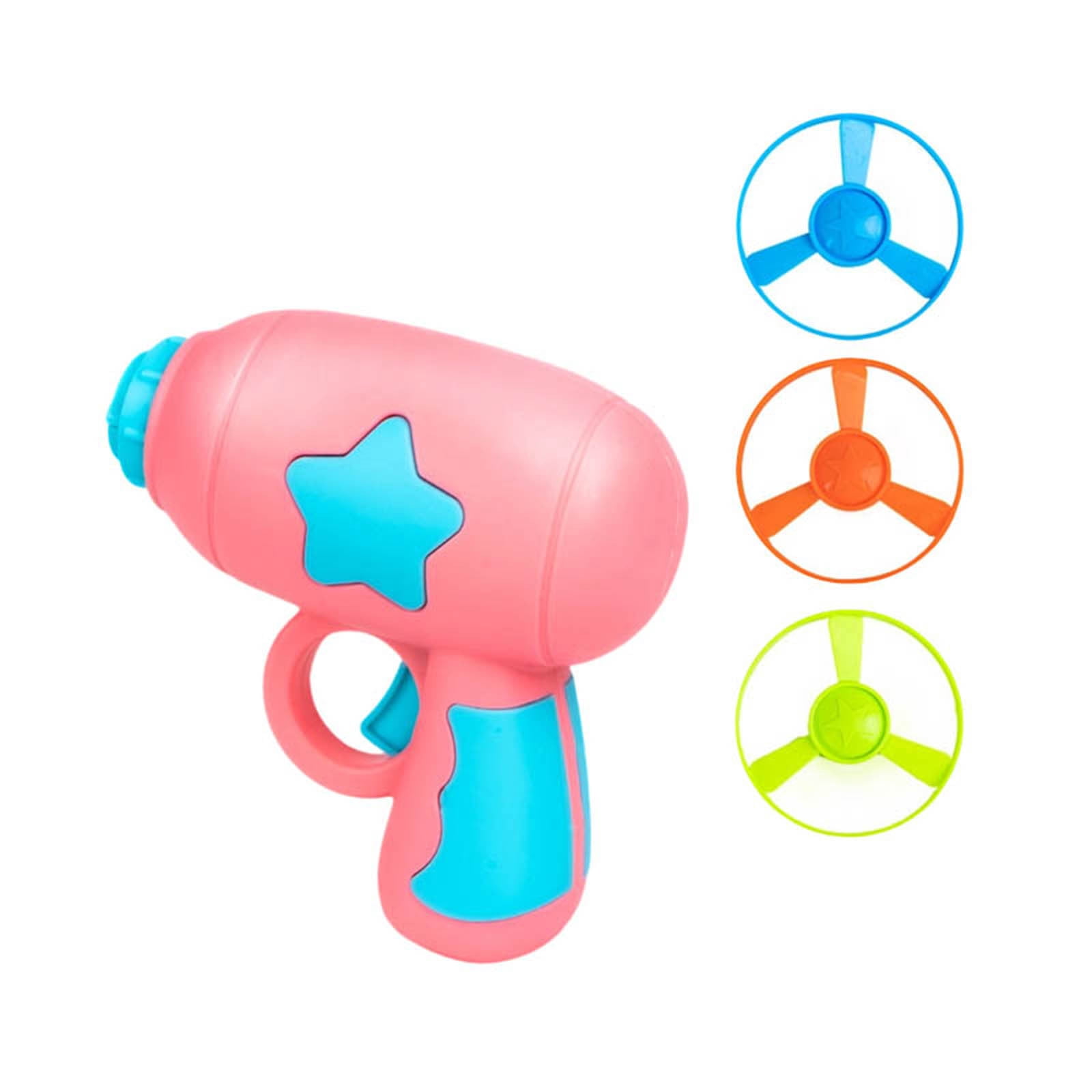 Gytml Flying Disc Launcher Gun Toy Set, 1 Piece Gun With 3 Spinning ...
