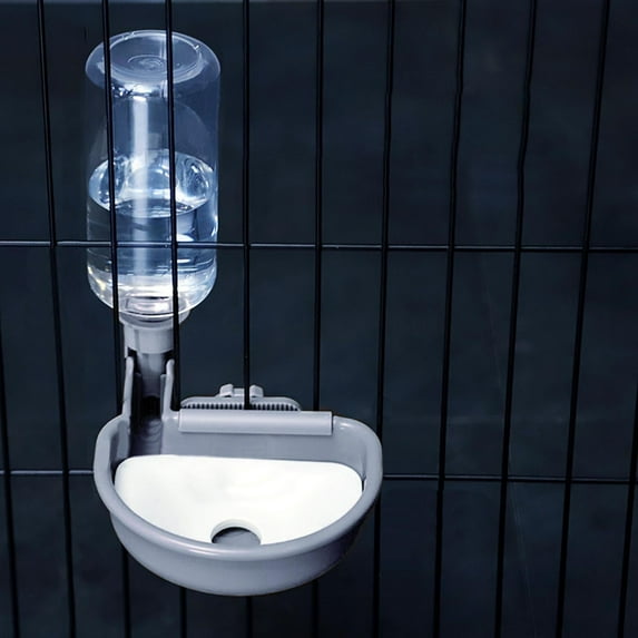 Gytml Hanging Automatic Water Bottle Dispenser, 16 oz Auto Gravity Pet Feeder And Waterer Dispenser For Dog And Cat Small Animals, Removable Pet Water Bottle Water Container C-16oz