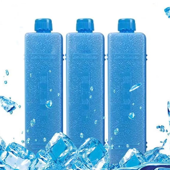 Gytml Ice Blocks for Cooler Reusable Freezable Ice Pack Coolant Bottle Long Lasting Chilling Ice Box Leakproof Cold Pack For Refrigerator Food Fresh Keeping(Sky Blue-3PCS 7oz)