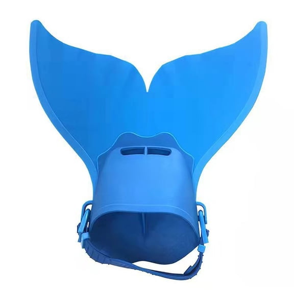 Gytml Monofin Swim Fin, One-Piece Training Monofin For Adults, Adjustable Foot Strap Monopod Fin For Pool & Open Water Swimming, Competitive Swim Training Equipment(B-42X41X4Cm)