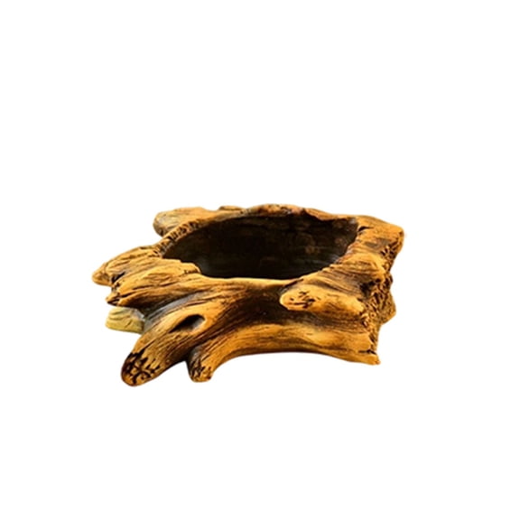 Gytml Natural Tree Stump Wood Planter Pot, Rustic Hollow Log Succulent Cactus Planter, Handmade Wooden Root Flower Pot For Indoor Desktop Home Farmhouse Garden Decor(B-13X9X5cm)