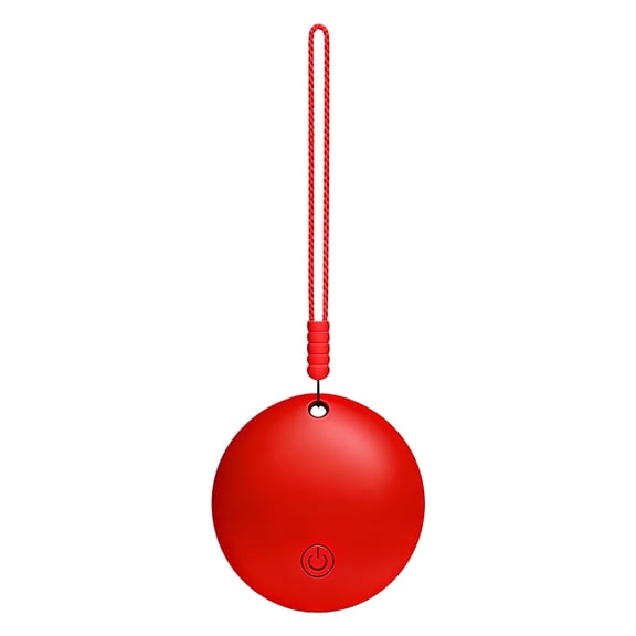 Gytml No-Sim Pet Gps Locator With Ring Alarm, Portable Bluetooth Anti-Lost Device For Ios, Multi-Use For Pets & Belongings Red-4cm