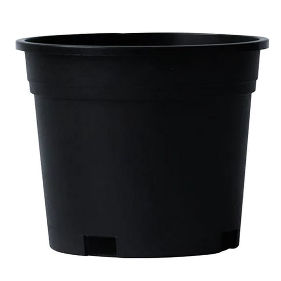 Gytml Nursery Pots, Black Durable Nursery Container Injection Molded Pot With Drainage Holes, Starting Pots Flower Container For Soil Growers Hydroponics Black-4 Gal
