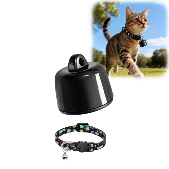 Gytml Pet Gps Tracker With Collar, Real-Time Anti-Lost Locator, Waterproof Mini Tracking Device For Dogs Cats A-1.75x1.25cm