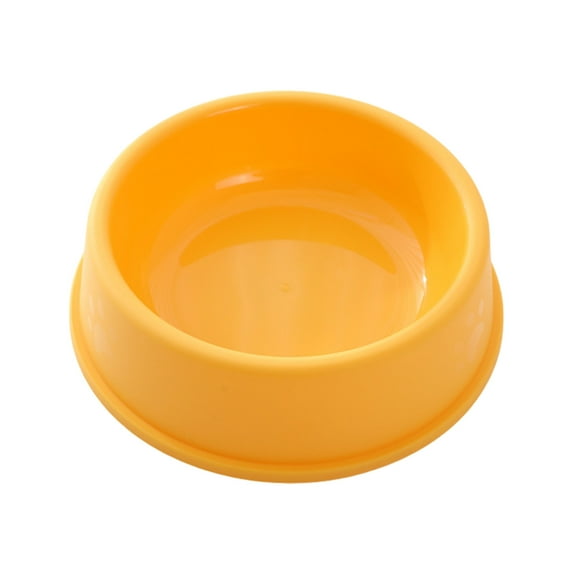 Gytml Plastic Dog Bowls,Food Dishes & Water Bowl For Dogs, Cats Or Other Small Animals Yellow 18cm