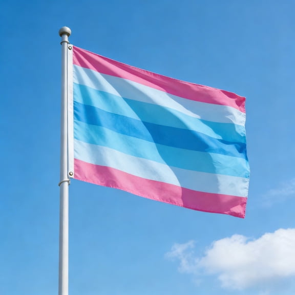 Gytml Pride Flag Fade Resistant Trans Pride Banner Brass Grommets Indoor Outdoor Flag For Pride Month Wall Decor(Colorful-59.06"X 35.43")