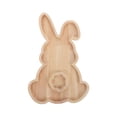 thumbnail image 1 of Gytml Rabbit Shaped Charcuterie Board Wood Bunny Cutting Tray Cheese Platter Serving Board Platter Dessert Serving Tray Holiday Salad Dish Fruit Plate For Home Decor Khaki-30x20cm, 1 of 6
