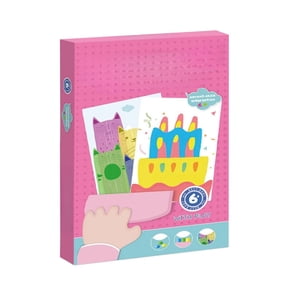 Gytml Rainbow Scratch Paint Art Set, Complete Diy Craft Kit With Scratch Paper, Paint Sticks & Markers, Mess-Free Art Supplies For Classrooms & Parties(Pink-18Cm)