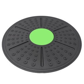 Gytml Round Non- Massage Balance Board, Wobble Stability Twist Trainer With Foot Massage Nodules Core Leg Glute Strength Fitness Board For Home Gym Yoga Workout(Green-14.17")