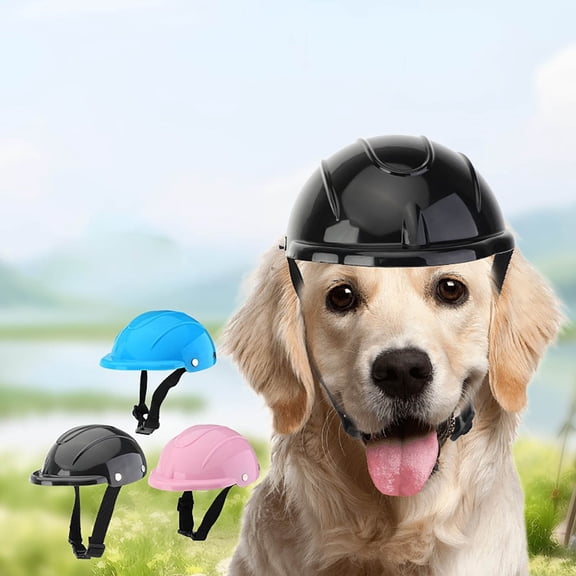 Gytml Small Dog , Adjustable Breathable Dog For Small Dogs, Sunproof Rainproof Doggie Motorcycle Helmets, Outdoor Cat Bike For Head Protection Blue-9.5X4cm
